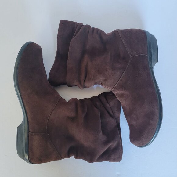 Dansko Brown Suede Leather Slouch Ankle Boots. Size EU 39/US 8.5-9 - Picture 4 of 8